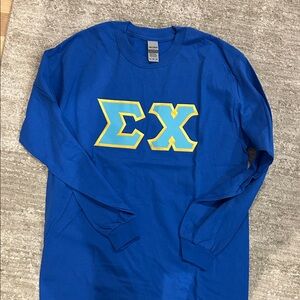 Blue Sigma Chi Long Sleeve Shirt